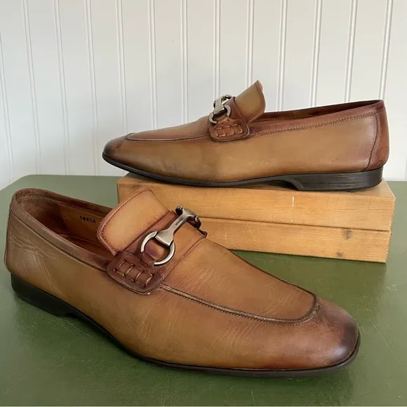 Magnanni Men's Loafers w Horse Bit Deco in Ombre Leather *Spain*