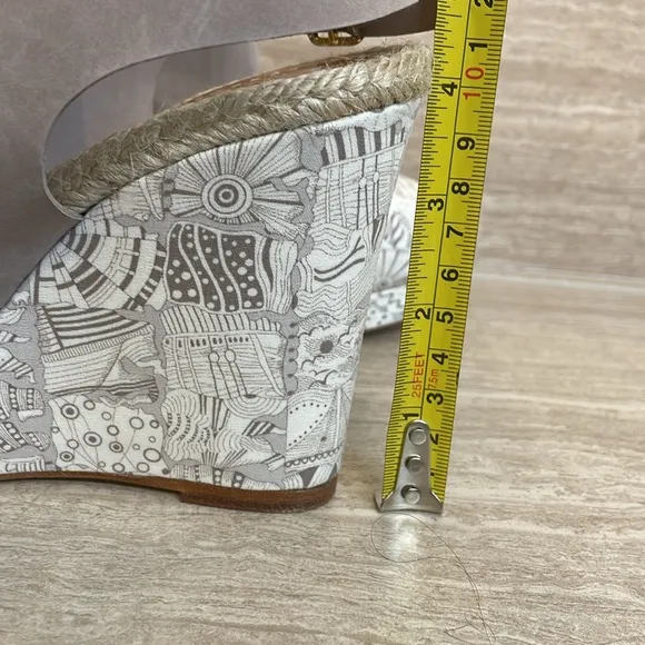 MALOLES Women’s Size 5.5/36 Wedge Espadrilles Beige Taupe Made in Spain
