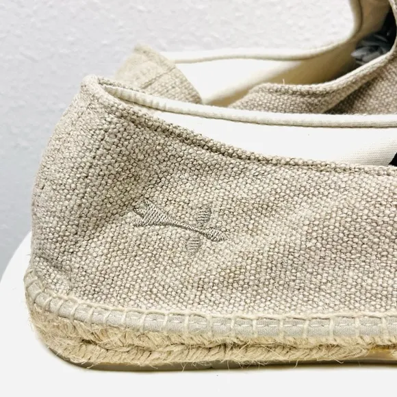 Manebi Mens Organic Hemp Embroidered Palm Tree Espadrilles Shoes