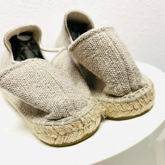 Manebi Mens Organic Hemp Embroidered Palm Tree Espadrilles Shoes