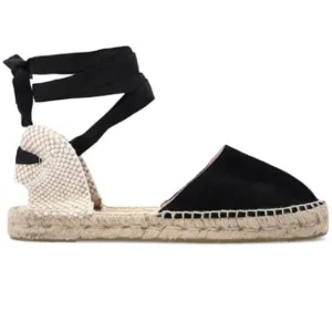 🌷Manebi - Valencia Espadrilles - Black Suede - Size 8 - NET-A-PORTER - NWT