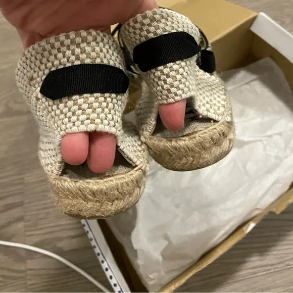 Manebi - Valenciana Hamptons Espadrilles Black Suede - Size 8 NET-A-PORTER NWT