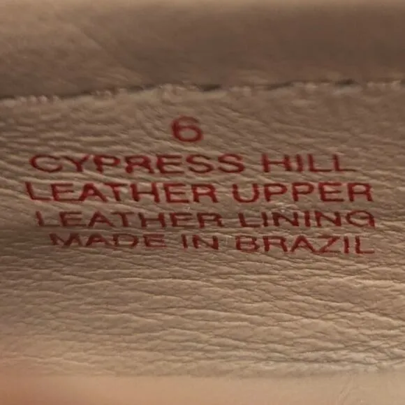 Marc Joseph Cypress Hill tan brown leather croc print driving loafers size 6