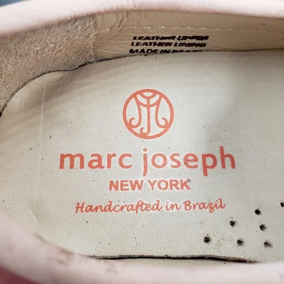Marc Joseph | NIB Holland Blush Nobuck Silver Star Leather Chic Loafers Girl 11