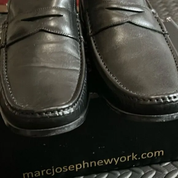 Marc Joseph NY Men's Size 13 Lexington Slip On Loafers Black Napa Leather