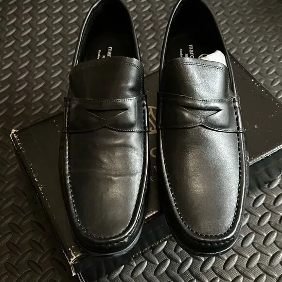 Marc Joseph NY Men's Size 13 Lexington Slip On Loafers Black Napa Leather