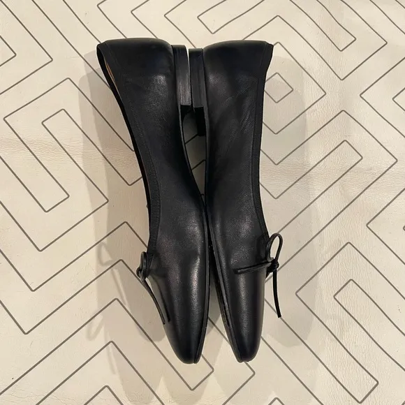Margaux Black Pointed Toe Flats