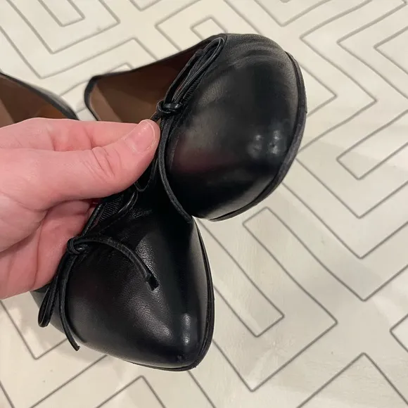 Margaux Black Pointed Toe Flats