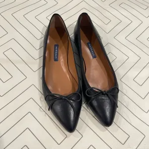 Margaux Black Pointed Toe Flats