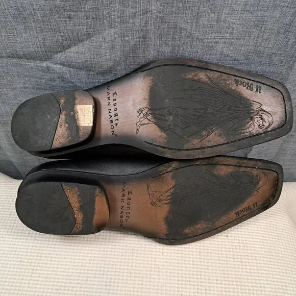 Mark Nason Lounge Men's Loafers Leather Black Size 11