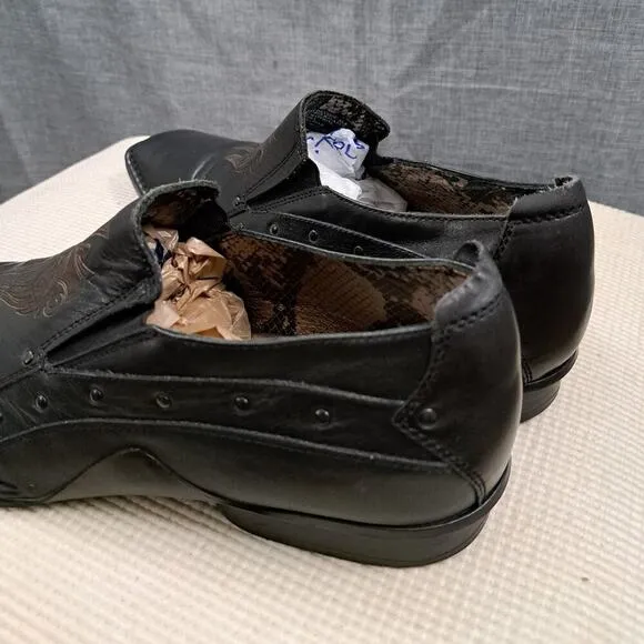 Mark Nason Lounge Men's Loafers Leather Black Size 11