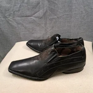 Mark Nason Lounge Men's Loafers Leather Black Size 11
