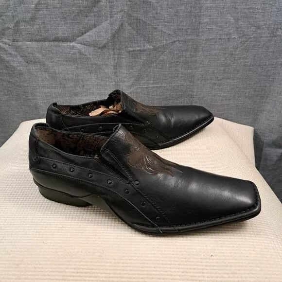 Mark Nason Lounge Men's Loafers Leather Black Size 11