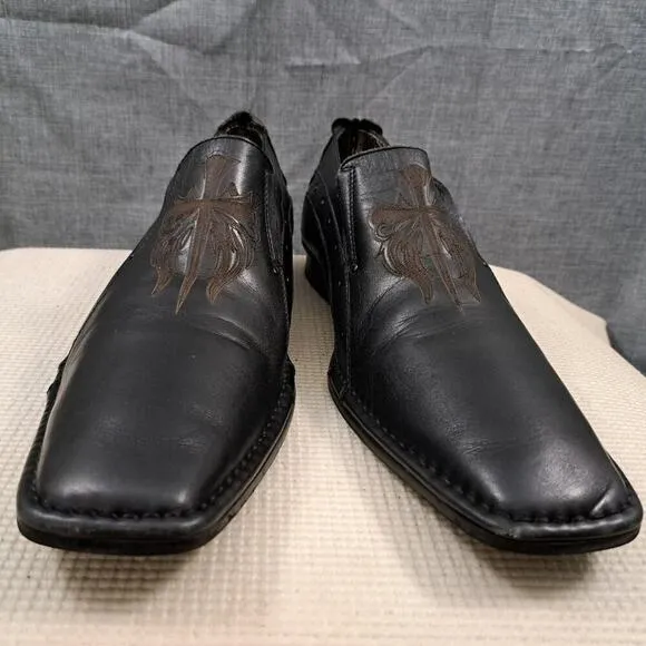 Mark Nason Lounge Men's Loafers Leather Black Size 11
