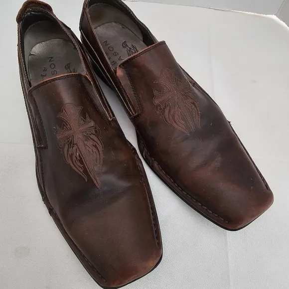 Mark Nason U Rock Brown Leather Loafers