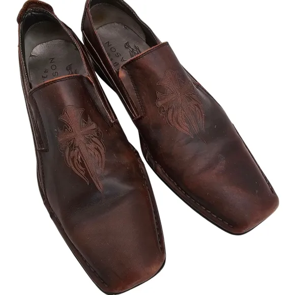 Mark Nason U Rock Brown Leather Loafers