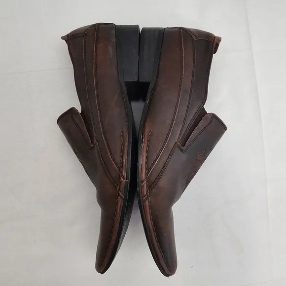 Mark Nason U Rock Brown Leather Loafers