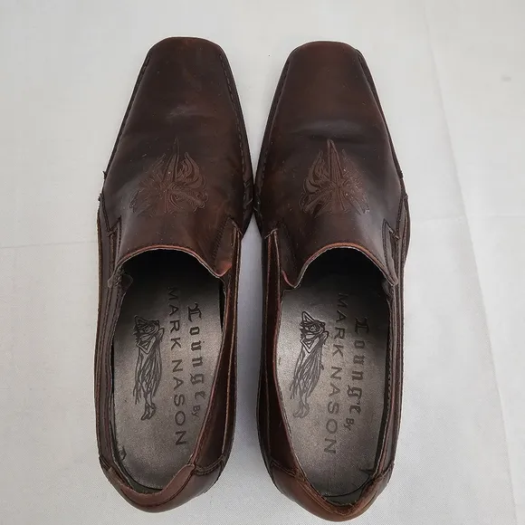 Mark Nason U Rock Brown Leather Loafers