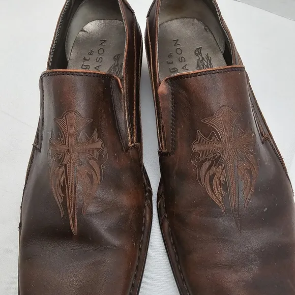 Mark Nason U Rock Brown Leather Loafers