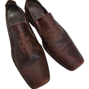 Mark Nason U Rock Brown Leather Loafers