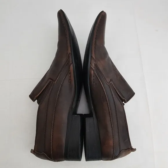 Mark Nason U Rock Brown Leather Loafers