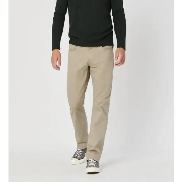Mavi Beige Twill Relaxed Straight Leg Pants