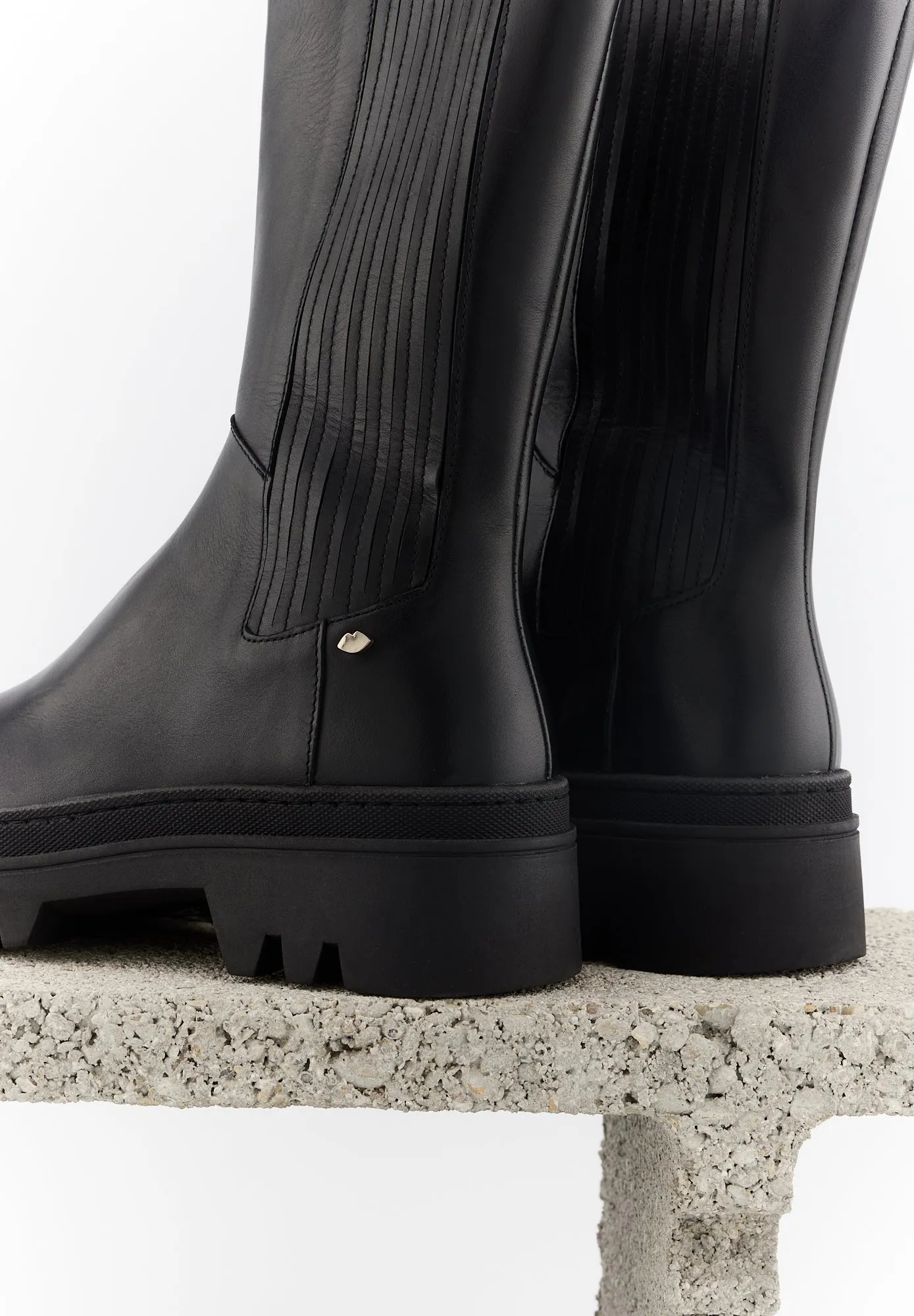 May-Cuir Lisse Noir