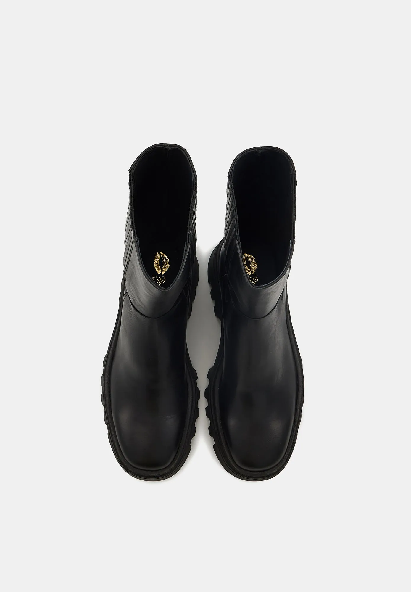 May-Cuir Lisse Noir