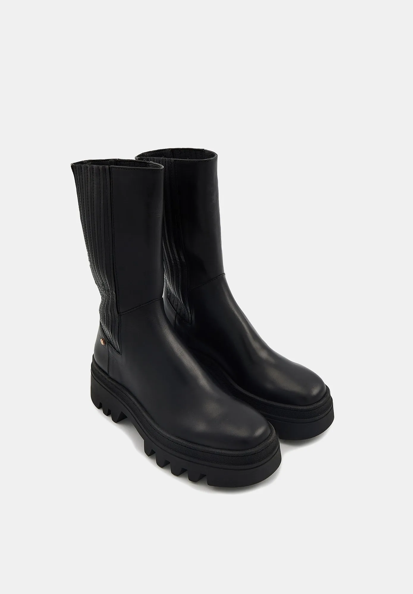 May-Cuir Lisse Noir
