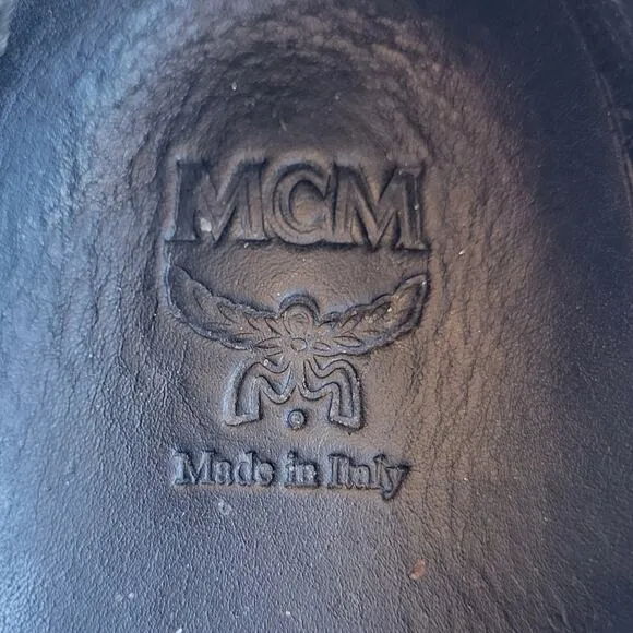 MCM Visetos Coated Canvas Monogram Slip-On Sneakers 36 6