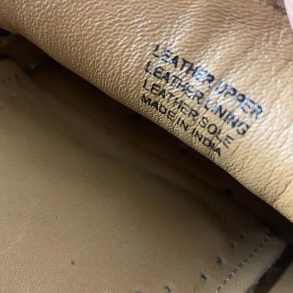 MEETING STREET men’s leather loafers handmade size 12