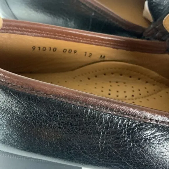 MEETING STREET men’s leather loafers handmade size 12