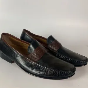MEETING STREET men’s leather loafers handmade size 12