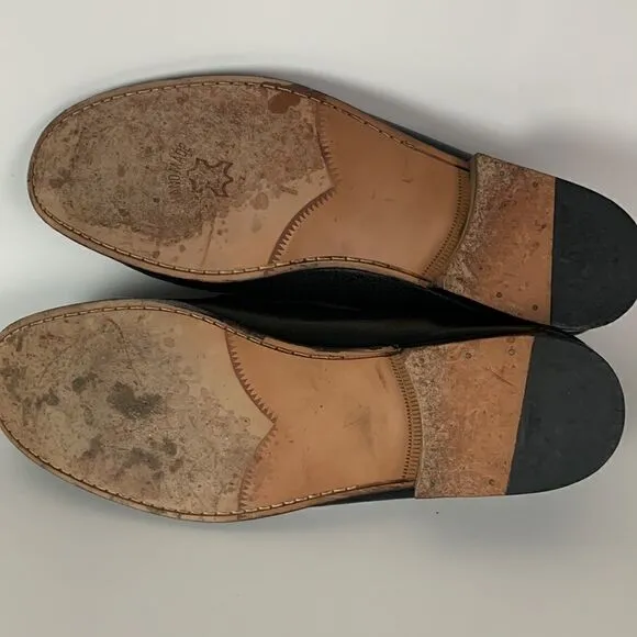 MEETING STREET men’s leather loafers handmade size 12