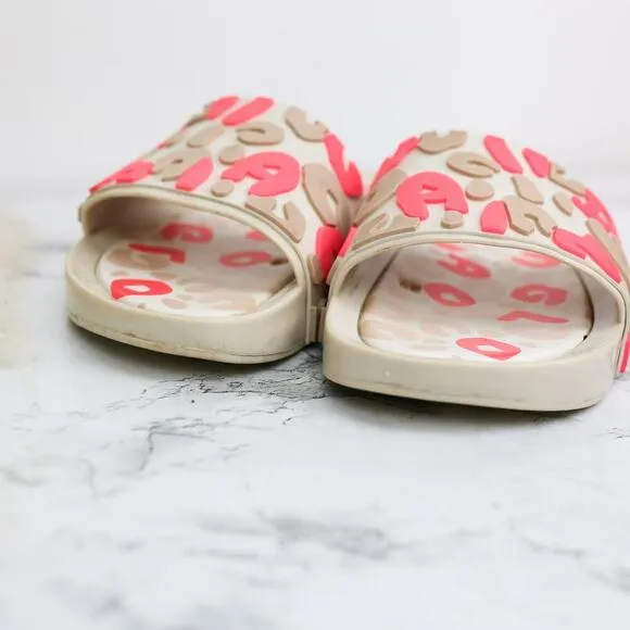 Melissa   Vivienne Westwood Beach Slides Sandals White Red Size 8 Women's