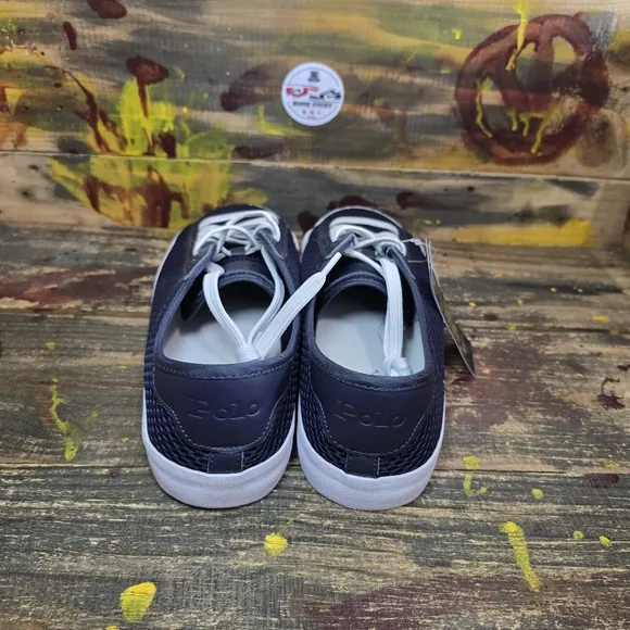 Men Polo Ralph Lauren Nelson Blue Trim Mesh sneakers size 11.5 new