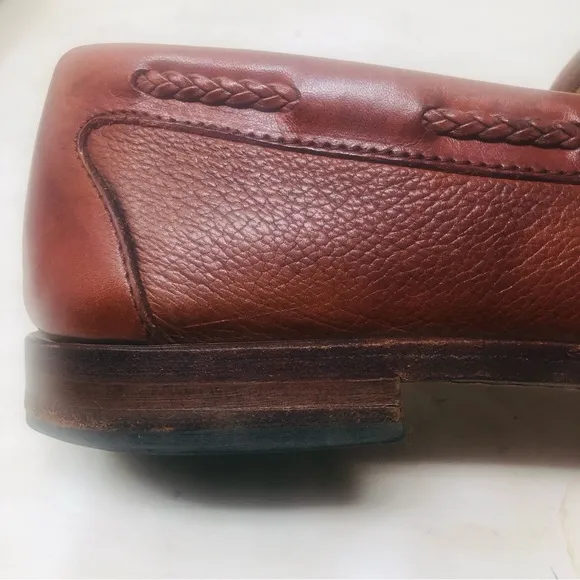 Men's Allan Edmonds Nottingham Brown Leather Loafers