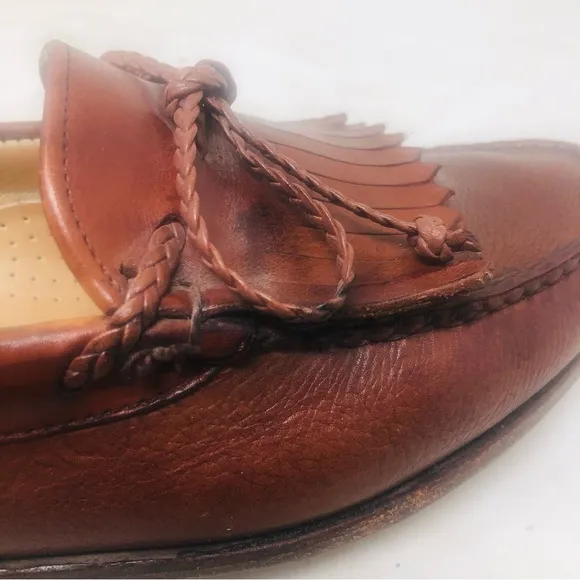 Men's Allan Edmonds Nottingham Brown Leather Loafers