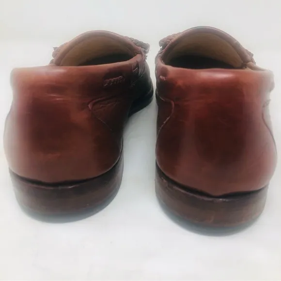 Men's Allan Edmonds Nottingham Brown Leather Loafers