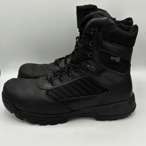MEN'S BATES E03186 SPORT TACTICAL 2 WATERPROOF DRYGuard LEATHER BLACK BOOTS Sz11
