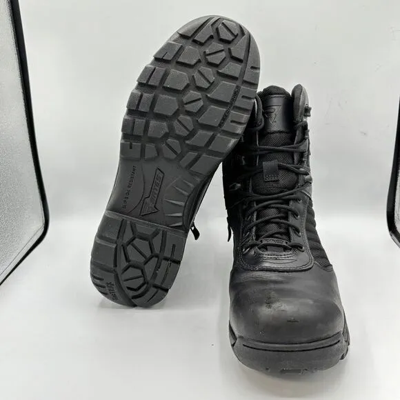 MEN'S BATES E03186 SPORT TACTICAL 2 WATERPROOF DRYGuard LEATHER BLACK BOOTS Sz11