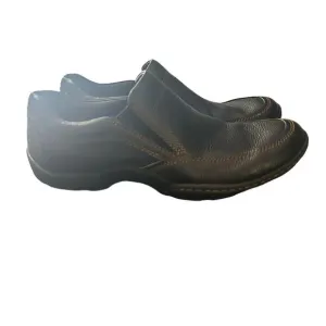 Men's Born brown leather slip on loafers, Size 9