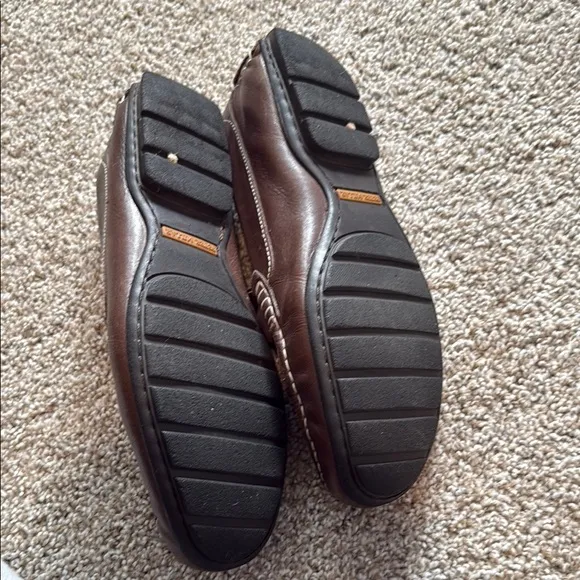 Men's Brown Leather Horsebit Loafers