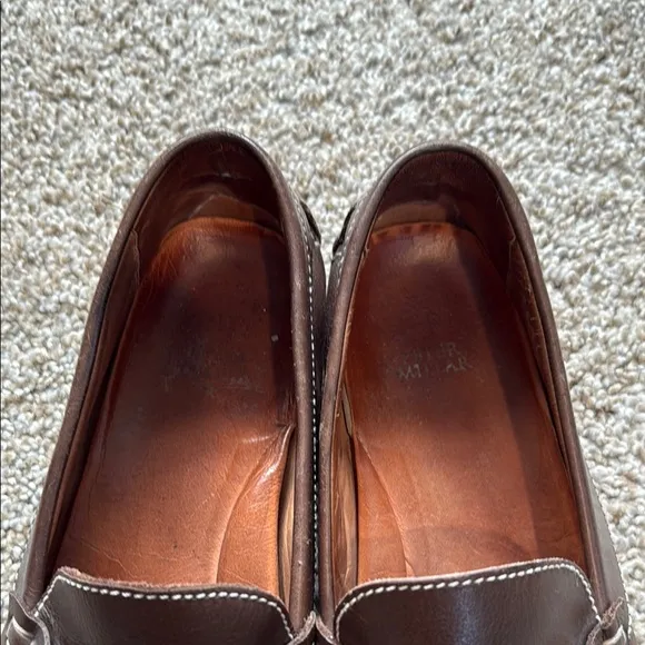 Men's Brown Leather Horsebit Loafers