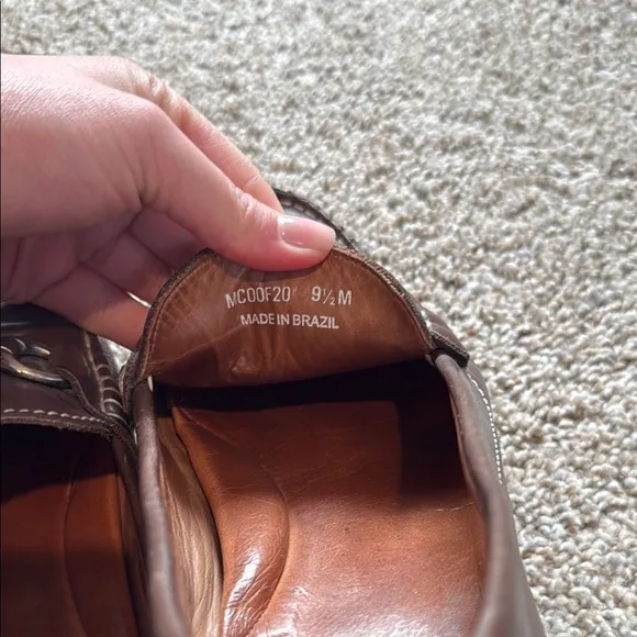 Men's Brown Leather Horsebit Loafers