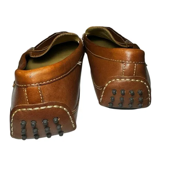 Men’s Cole Haan Brown Leather Grant Canoe Penny Loafers C12134 Driving Mocs Sz11