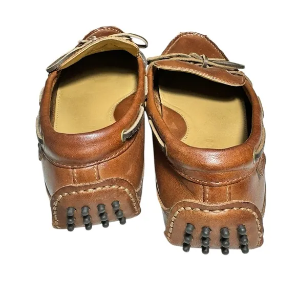 Men’s Cole Haan Gunnison Driver Brown Leather Loafers Size 8.5