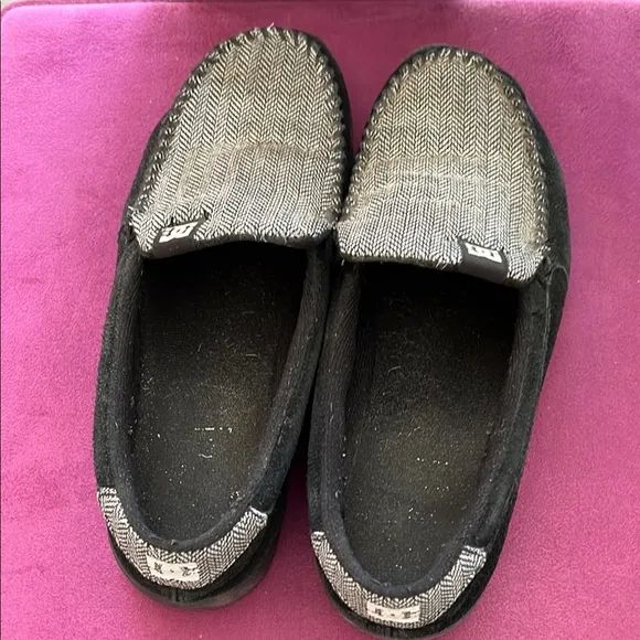 Men's Dolce &amp; Gabbana Black and Gray Casual Slip-On Loafers  VTG