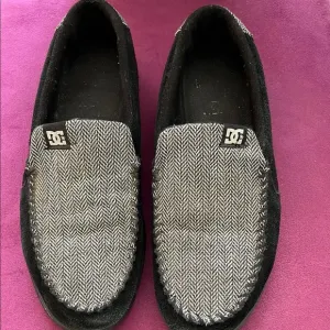 Men's Dolce &amp; Gabbana Black and Gray Casual Slip-On Loafers  VTG
