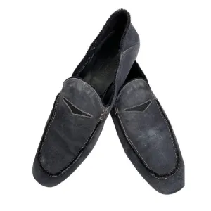 Mens Donald J Pliner Vian Blackwash Italy Mens Suede Loafers Sz 11M Slip On